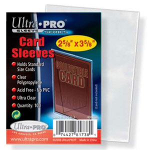 Card Sleeves: 2-1/2" X 3-1/2" Penny (100)