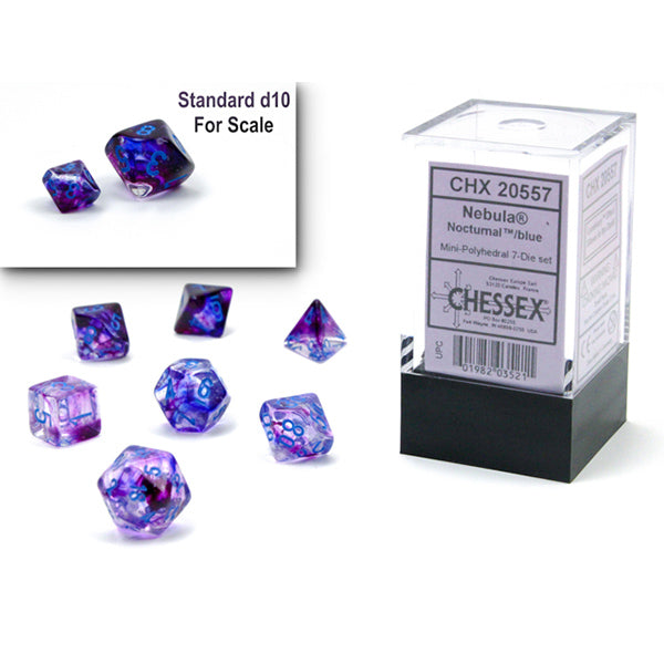 Chessex 7ct Polyhedral Dice set mini