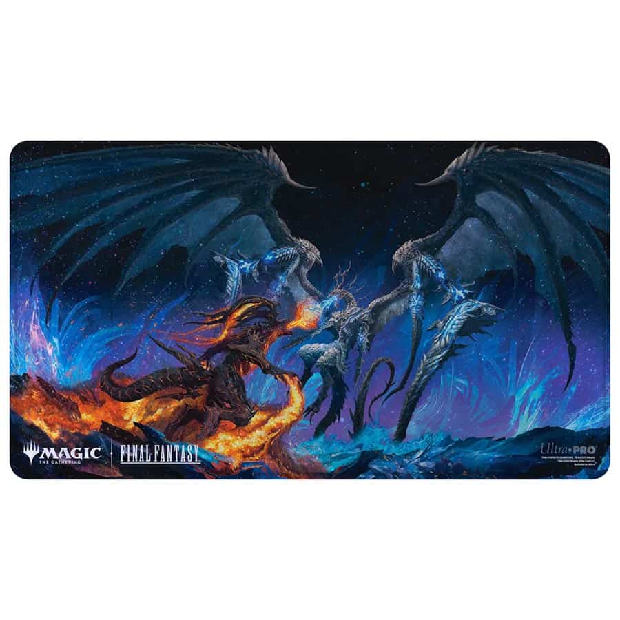FINAL FANTASY Holofoil Playmat for Magic: The Gathering - Bahamut and Ifrit